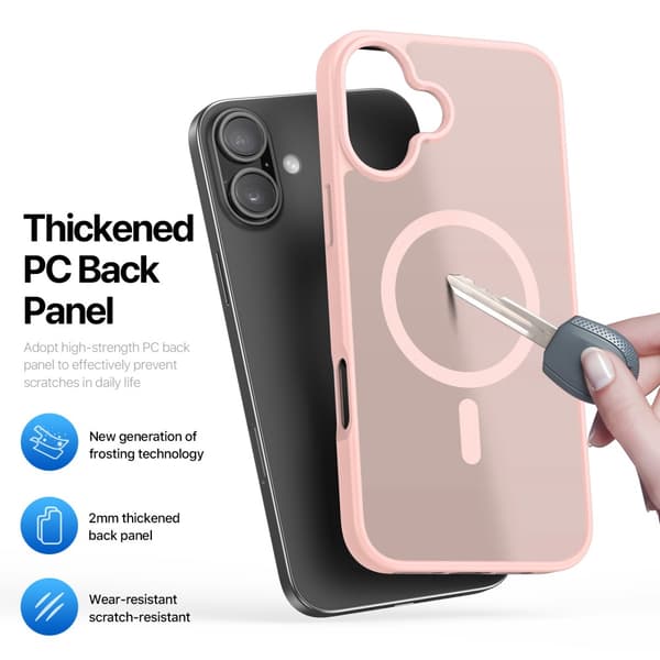 DUX DUCIS iPhone 16 Plus Yind Series Matta viimeistely Suojakuori - Pinkki