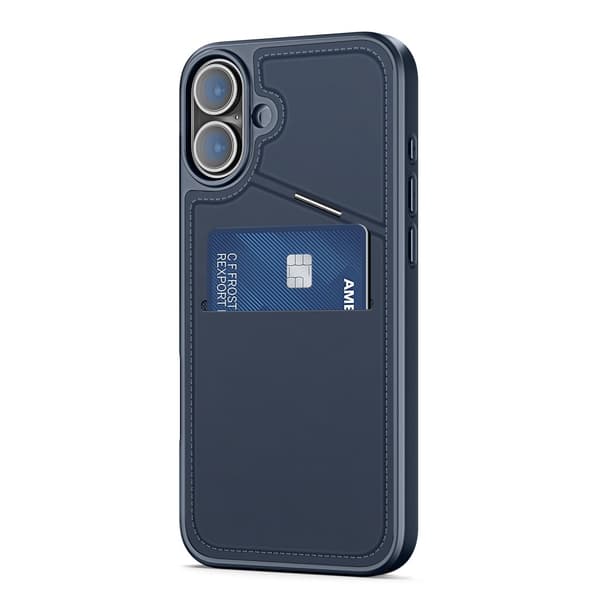 DUX DUCIS iPhone 16 Plus Rafi II Series Cover med Kortholder - Blå