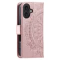 Miniatyrbillede 6 af 6: SKALO iPhone 16 Plus Mandala Flip Cover - Rosa guld