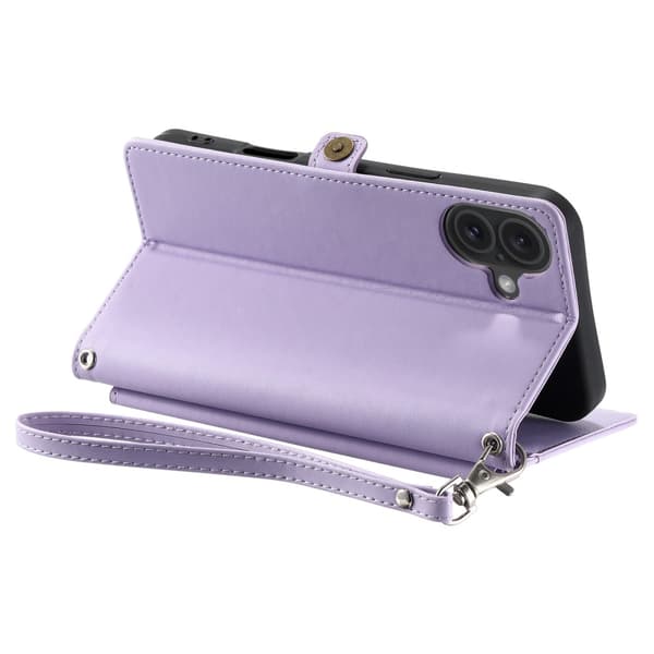 SKALO iPhone 16 Plus Evelope Clutch 5-RUM - Lilla
