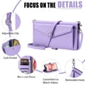 Miniatyrbillede 8 af 11: SKALO iPhone 16 Plus Evelope Clutch 5-RUM - Lilla