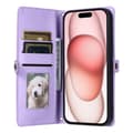 Miniatyrbillede 2 af 11: SKALO iPhone 16 Plus Evelope Clutch 5-RUM - Lilla