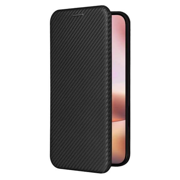 SKALO iPhone 16 Plus Carbon Fiber Pungetui - Sort