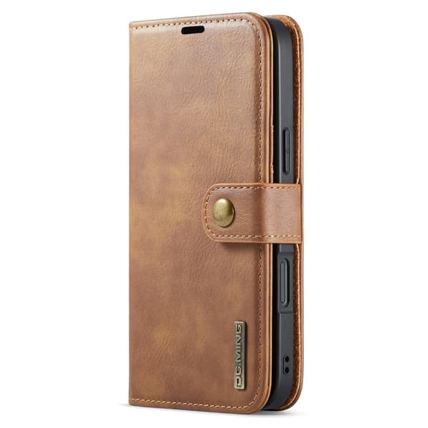 DG MING iPhone 16 Plus 2-i-1 Magnet Pungetui - Brun
