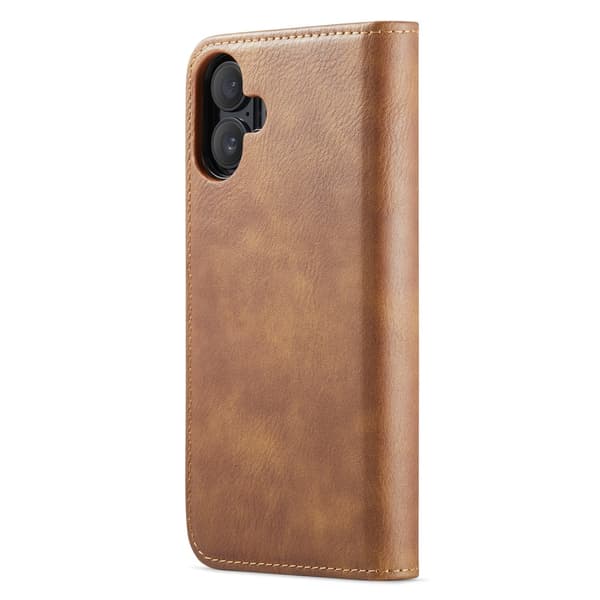 DG MING iPhone 16 Plus 2-i-1 Magnet Pungetui - Brun