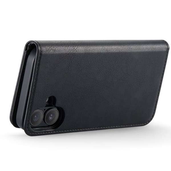 DG MING iPhone 16 Plus 2-i-1 Magnet Plånboksfodral - Svart