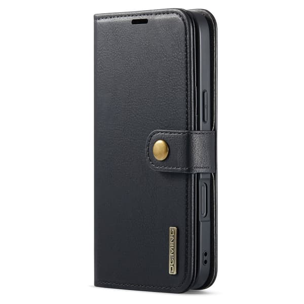 DG MING iPhone 16 Plus 2-i-1 Magnet Plånboksfodral - Svart
