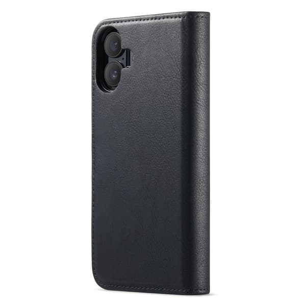 DG MING iPhone 16 Plus 2-i-1 Magnet Plånboksfodral - Svart