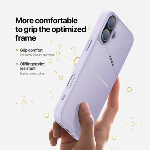 DUX DUCIS iPhone 16 Plus Rafi II Series Cover med Kortholder - Lilla