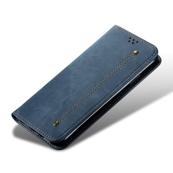 SKALO iPhone 16 Plus Jeans Flip Cover - Blå