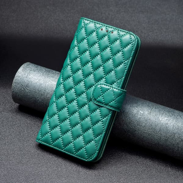 SKALO iPhone 16 Plus BINFEN COLOR Tikattu Lompakko - Vihreä