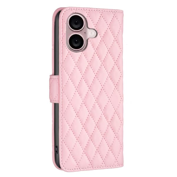 SKALO iPhone 16 Plus BINFEN COLOR Quiltet Pung - Pink