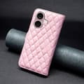 Miniatyrbillede 9 af 9: SKALO iPhone 16 Plus BINFEN COLOR Quiltet Pung - Pink