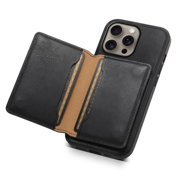 DENIOR iPhone 16 Pro D12 Skal+Plånbok - Svart