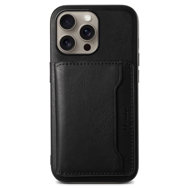 DENIOR iPhone 16 Pro D12 Skal+Plånbok - Svart
