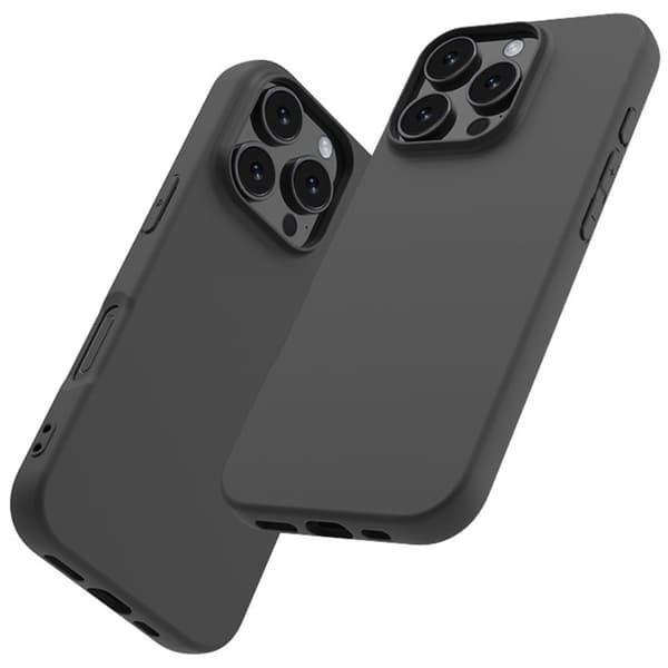 SKALO iPhone 16 Pro Matte Black Ultra-tynd TPU Cover