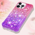 Miniatyrbild 6 av 7: SKALO iPhone 16 Pro Kvicksand Glitter Hjärtan TPU-skal - Rosa-Lila