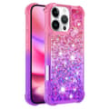 Miniatyrbild 1 av 7: SKALO iPhone 16 Pro Kvicksand Glitter Hjärtan TPU-skal - Rosa-Lila