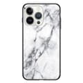 Miniatyrbillede 1 af 7: SKALO iPhone 16 Pro Marmor hærdet glas TPU Cover - #2