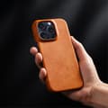 Pikkukuva 2 / 7: SKALO iPhone 16 Pro PU-nahkainen Suojakuori - Ruusukulta