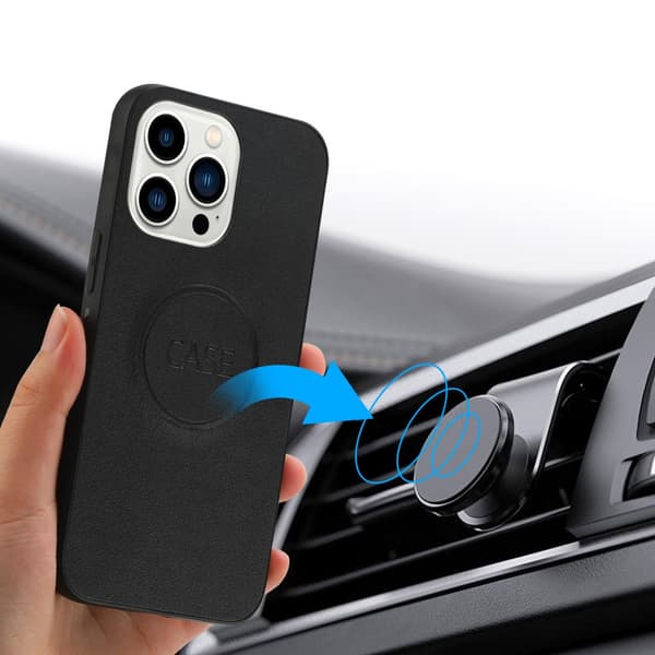 SKALO iPhone 16 Pro DOLIZMA 2 i 1 magnetisk pungetui - Sort
