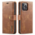 Miniatyrbillede 8 af 10: DG MING iPhone 16 Pro 2-i-1 Magnet Pungetui - Brun