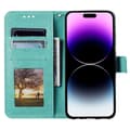 Pikkukuva 2 / 6: SKALO iPhone 16 Pro Mandala lompakkokotelo - Turkoosi