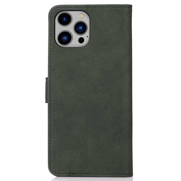 SKALO iPhone 16 Pro KHAZNEH Lompakkokotelo PU-nahasta - Vihreä