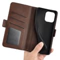Pikkukuva 4 / 6: SKALO iPhone 16 Pro Premium Wallet Lompakkokotelo - Ruskea
