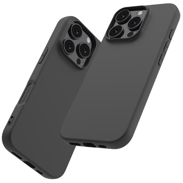 SKALO iPhone 16 Pro Max Matte Black Ultra-tynd TPU Cover