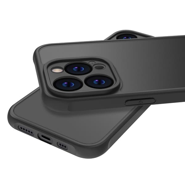 SKALO iPhone 16 Pro Max Matte Black Ultra-tynd TPU Cover