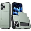 Miniatyrbillede 1 af 10: SKALO iPhone 16 Pro Max Armor Cover kortholder - Grøn