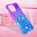 Pikkukuva 7 / 7: SKALO iPhone 16 Pro Max Juoksuhiekka Glitter Sydämet TPU kuori - Violetti-Sininen