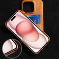 Miniatyrbillede 4 af 5: SKALO iPhone 16 Pro Max PU-læder Kortholder Cover - Blå