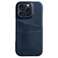 Miniatyrbillede 1 af 5: SKALO iPhone 16 Pro Max PU-læder Kortholder Cover - Blå