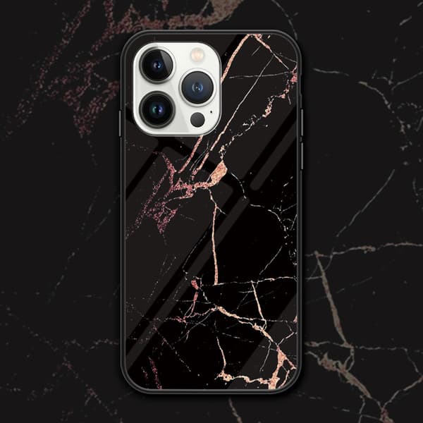 SKALO iPhone 16 Pro Max Marmori karkaistu lasi TPU-suojakuori - #4