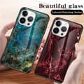 Miniatyrbillede 7 af 7: SKALO iPhone 16 Pro Max Marmor hærdet glas TPU Cover - #1