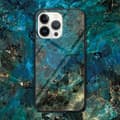 Miniatyrbillede 2 af 7: SKALO iPhone 16 Pro Max Marmor hærdet glas TPU Cover - #1