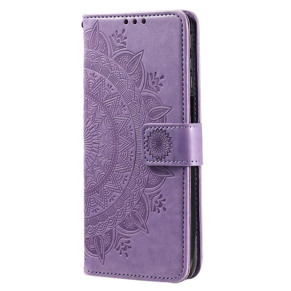 SKALO iPhone 16 Pro Max Mandala Flip Cover - Lilla