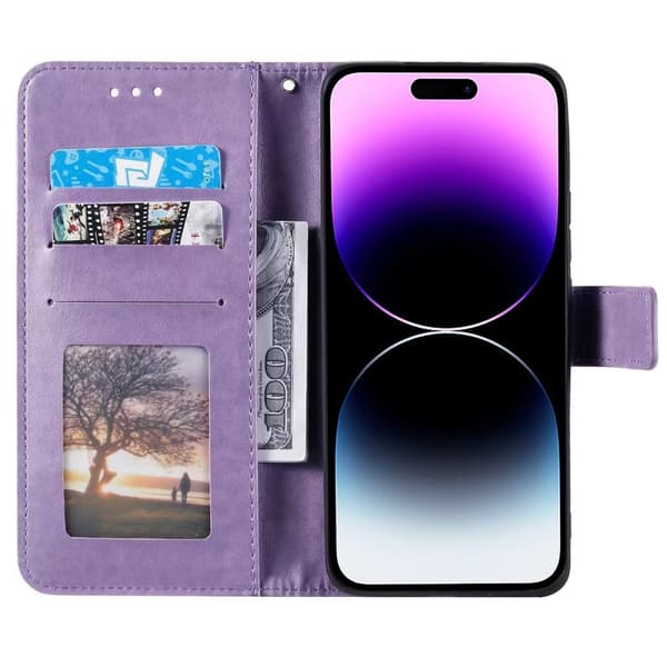 SKALO iPhone 16 Pro Max Mandala Flip Cover - Lilla