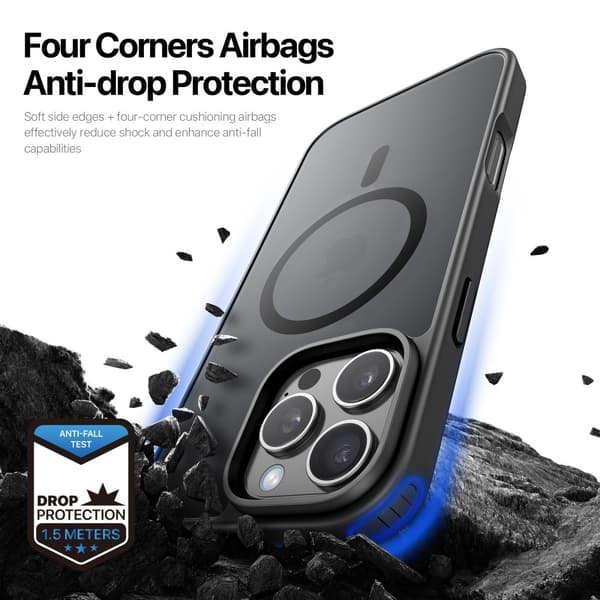 DUX DUCIS iPhone 16 Pro Max Yind Series Matte Finish Cover - Sort