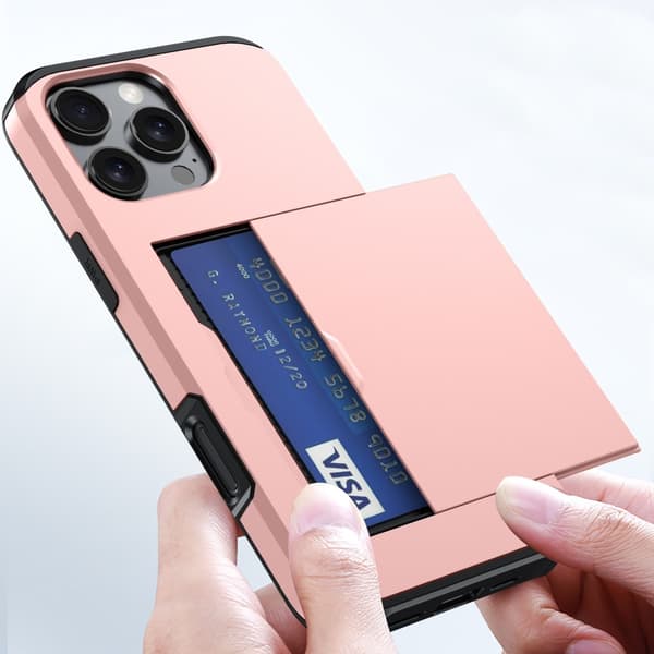 SKALO iPhone 16 Pro Max Armor Cover kortholder - Blå