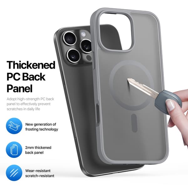 DUX DUCIS iPhone 16 Pro Max Yind Series Matte Finish Cover - Grå