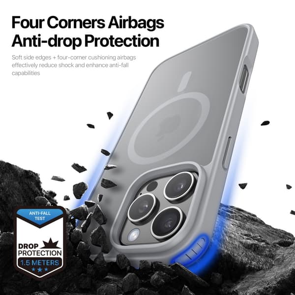 DUX DUCIS iPhone 16 Pro Max Yind Series Matte Finish Cover - Grå