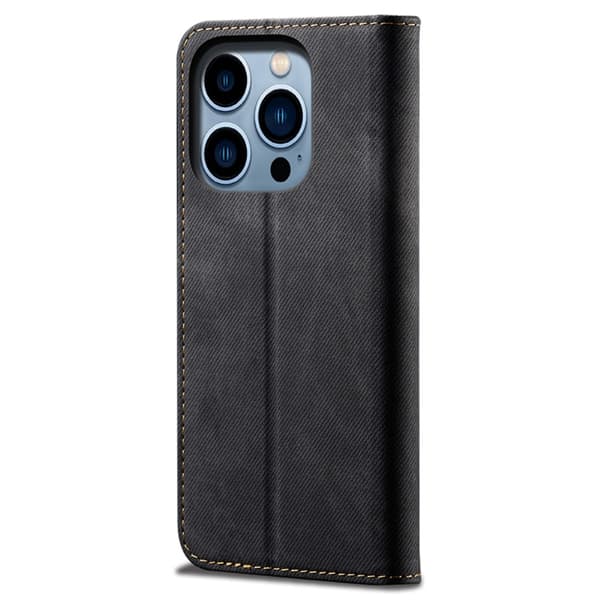 SKALO iPhone 16 Pro Max Jeans Flip Cover - Sort