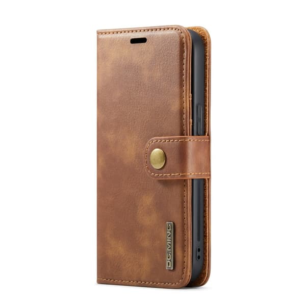 DG MING iPhone 16 Pro Max 2-i-1 Magnet Plånboksfodral - Brun