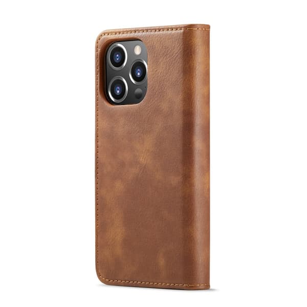 DG MING iPhone 16 Pro Max 2-i-1 Magnet Plånboksfodral - Brun