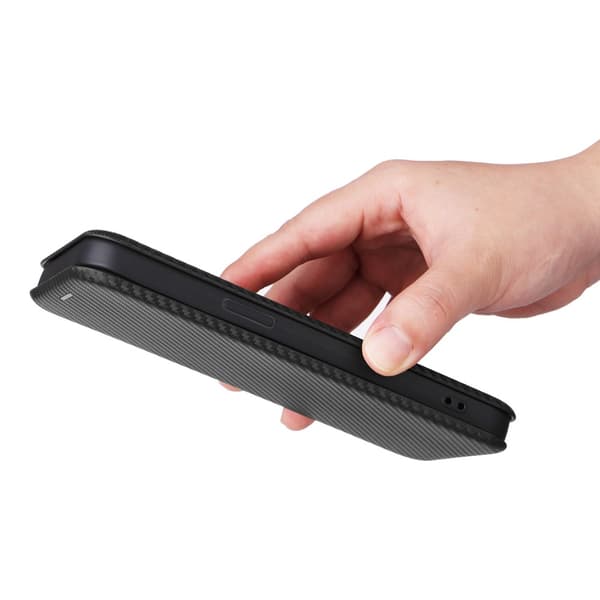 SKALO iPhone 16 Pro Max Carbon Fiber Pungetui - Sort