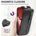 Miniatyrbillede 5 af 8: SKALO iPhone 16 Pro Max Vertical Flip Cover - Sort
