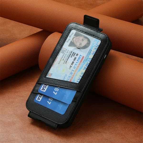 SKALO iPhone 16 Pro Max Vertical Flip Cover - Sort